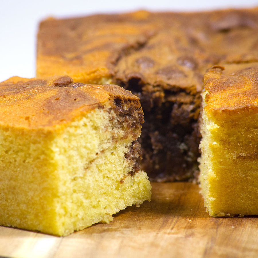 Nutella Marble Butter Cake - Fat Sunday